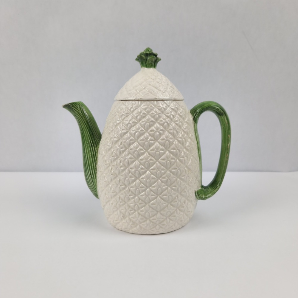 Vintage 1960s Aloha 8066 Pineapple Teapot Coffee Pot Hawaii Mid Century Tropical